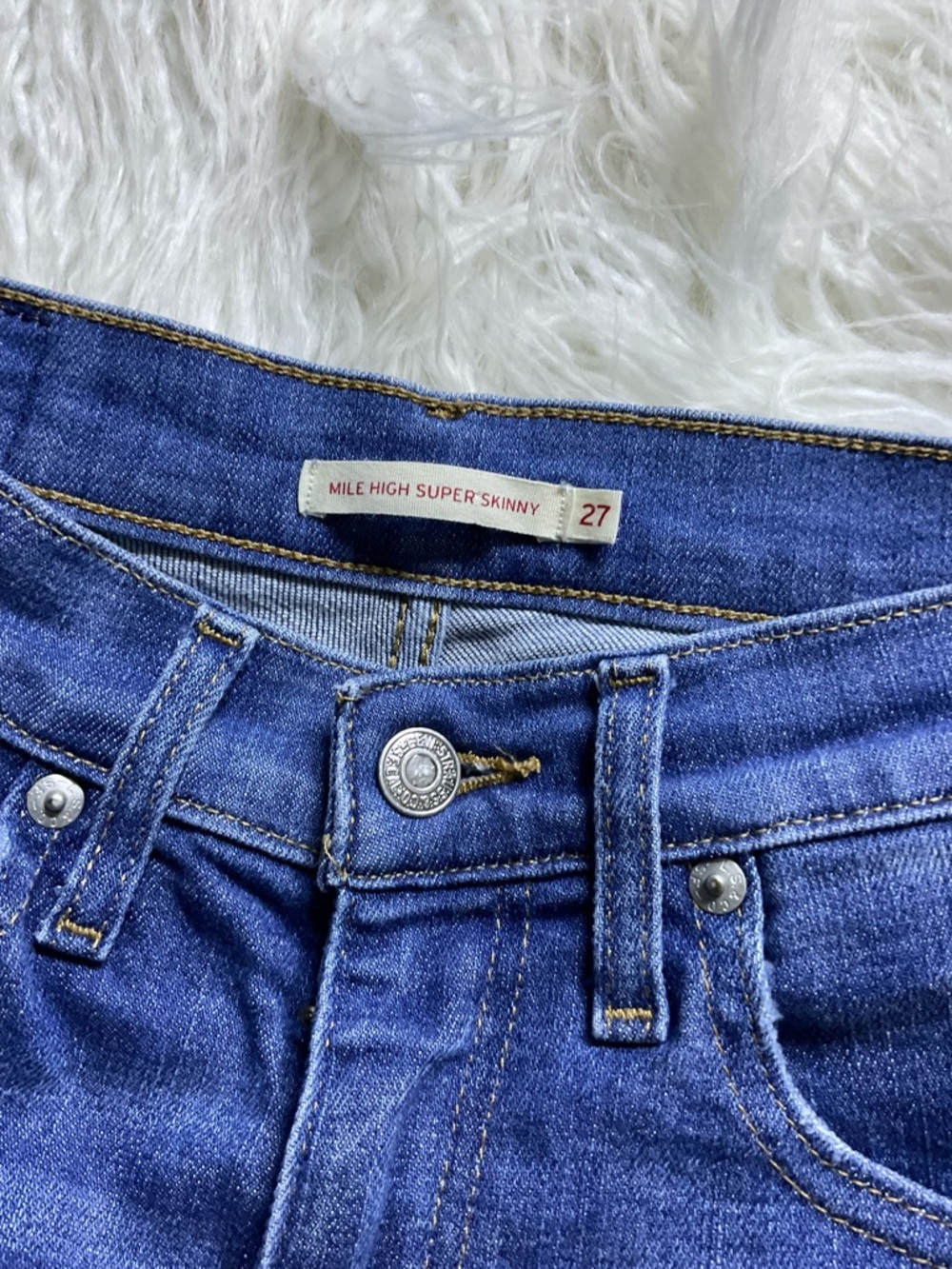 LEVI'S Mile High Super Skinny Jeans In Shut The Front Door - Picture 2 of 5